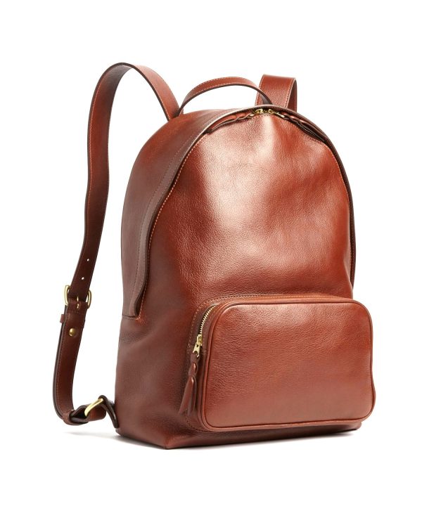 Lotuff Chestnut Leather Backpack For Discount