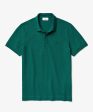 Lacoste Short Sleeve Regular Fit Stretch Cotton Paris Polo in Green For Cheap