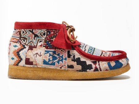 Todd Snyder x Clarks Originals Kaleidoscopic Red Wallabee Boot on Sale