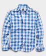 Button Down Collar Gingham Long Sleeve Shirt Online Sale