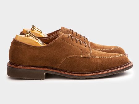 Alden Mocc Toe Derby Blucher in Snuff Suede Cheap