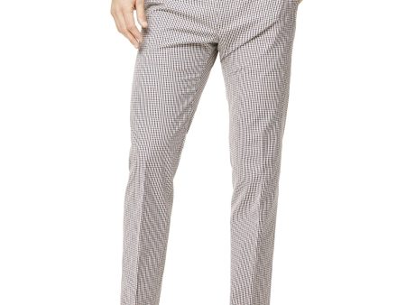 Red and Navy Cotton Check Sutton Suit Trouser Fashion