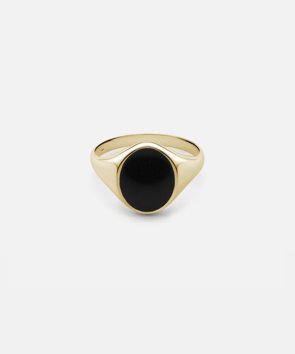 Miansai Heritage Ring, Gold Vermeil in Black Online Hot Sale