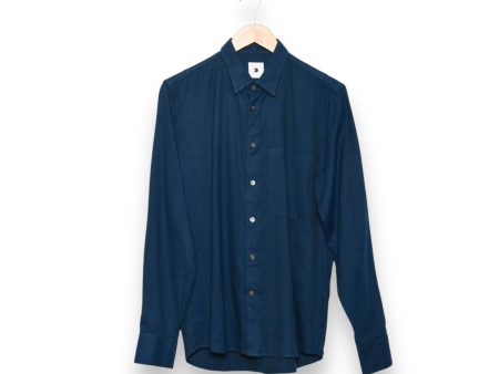 Delikatessen Feel Good Shirt D715 IT75 finest herringbone twill teal For Sale