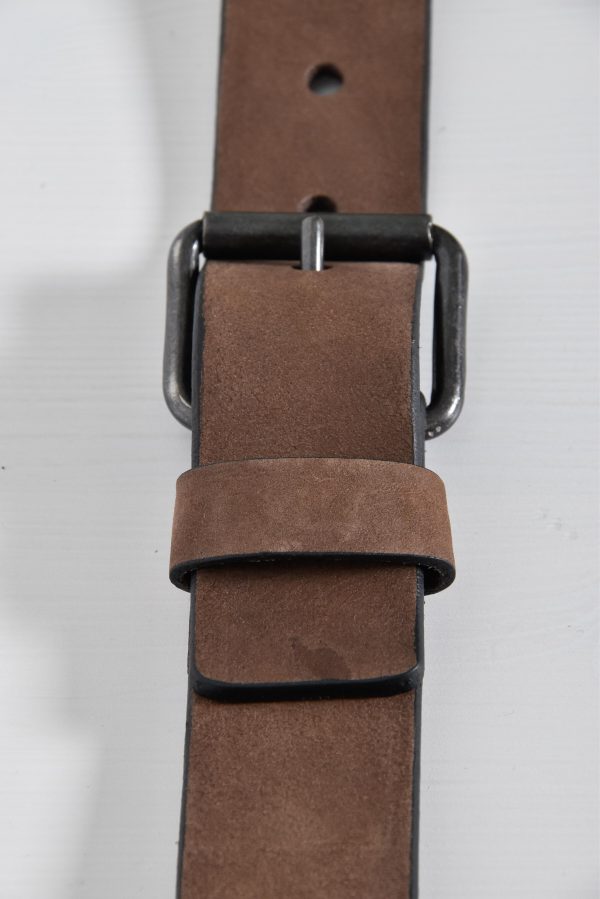 Themata Jean Belt nubuck brown Online now