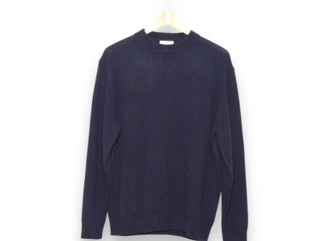 Daniele Fiesoli Classic Cashmere Crewneck WS 3370 navy Online Hot Sale