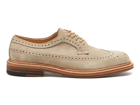 Exclusive Suede Alden Longwing Blucher in Milkshake Online Hot Sale