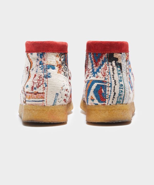 Todd Snyder x Clarks Originals Kaleidoscopic Red Wallabee Boot on Sale