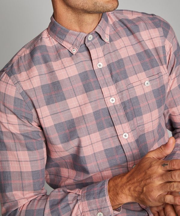 Pink Plaid Flannel Shirt Cheap