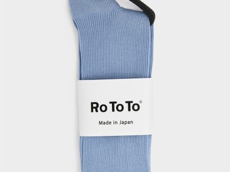 Rototo Dad Socks in Light Blue For Sale