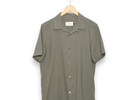 About Companions Kuno Shortsleeve eco seersucker dusty olive Hot on Sale