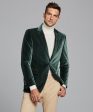 Sutton Velvet Sport Coat in Dark Green Fashion