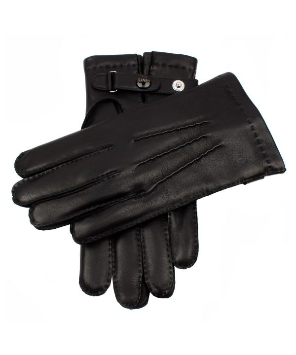 Dents Hatfield Black Leather Gloves Fashion