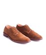 Alden Unlined Suede Plain Toe Blucher In Snuff Online Sale