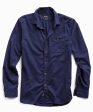 Brushed Cotton Cashmere Twill Shirt in Navy Fashion