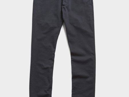 Japanese Garment Dyed Selvedge Chino in Midnight For Cheap