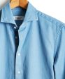 Emanuele Maffeis + Todd Snyder Denim Spread Collar Shirt Sale