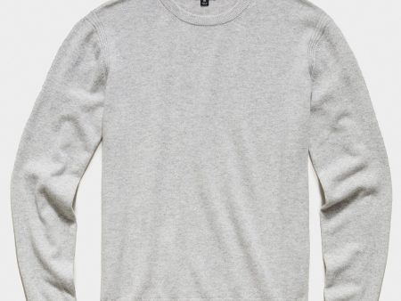 Cashmere Crewneck Sweater in Dove Grey Online now