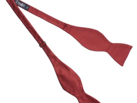 Drake s Satin Red Square End Bowtie Supply