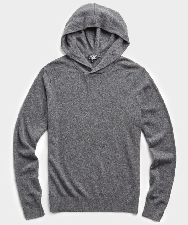 Cashmere Hoodie in Charcoal Cheap