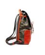 Lotuff Leather Hand Painted Leather Knapsack in Camo Discount