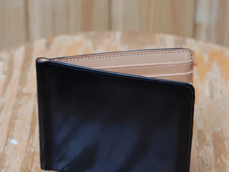 Il Bussetto Bi-fold Wallet with Money Clip black 01 Discount