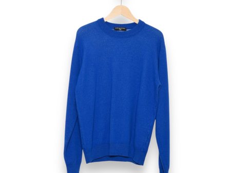 Daniele Fiesoli Classic Crew Merino Cotton Fleece DF 7182 royal blue For Sale