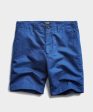 9  Cotton Linen Oxford Surplus Short in Blue Online Hot Sale