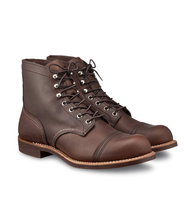 Red Wing 8111 Iron Ranger 6  Boot in Amber Harness Leather Hot on Sale