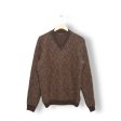 Frank Leder Handknitted Pullover V-Neck brown Online Hot Sale