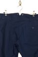 Frank Leder Pleated Slim Trouser baltic blue dyed on Sale