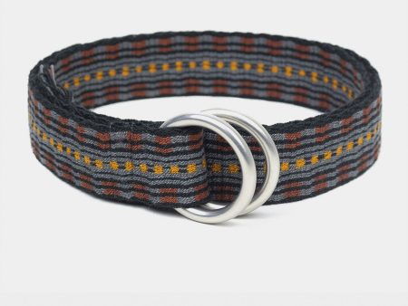 Guanábana Handmade Belt With Fringe + Round Buckle in Grey For Cheap