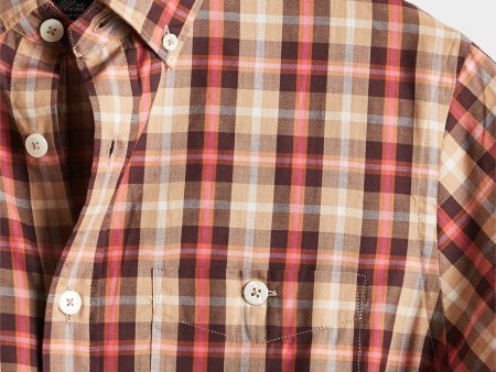 Italian Pink Plaid Button Down Shirt Online