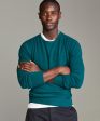 Cashmere Crewneck Sweater in Evergreen Online now