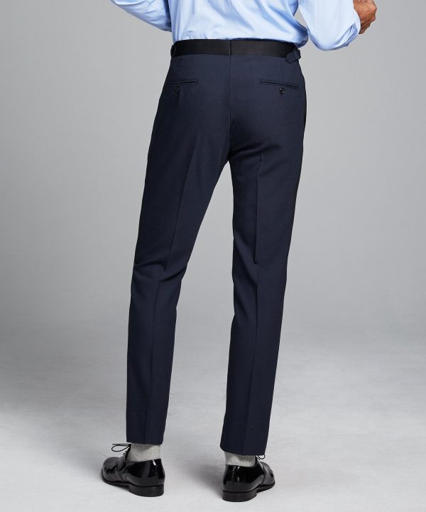 Sutton Tuxedo Pant in Italian Navy Wool Discount