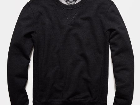 Black Indigo Crew Sweatshirt For Sale