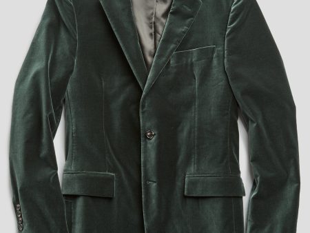 Sutton Velvet Sport Coat in Dark Green Fashion