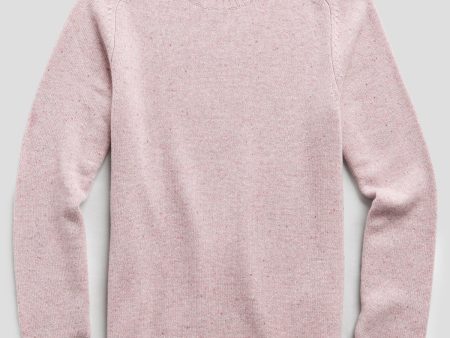 Cashmere Donegal Crew in Pink Online