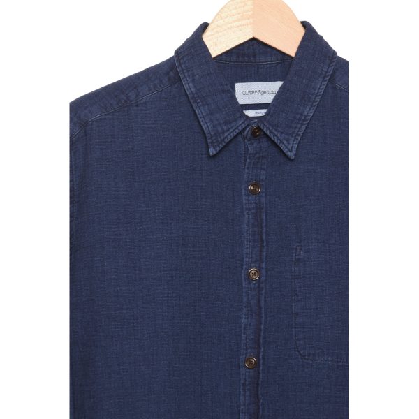 Oliver Spencer New York Special Shirt Levens indigo blue Online Sale