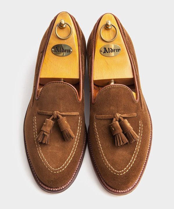 Alden Snuff Suede Tassel Loafer Online Hot Sale