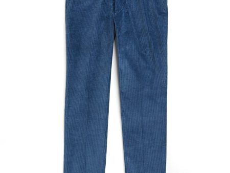 Sutton Corduroy Trouser in Blue For Sale