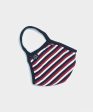 Cotton Jersey Stripe Face Mask in Red Sale