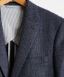 Sutton Lambswool Cashmere Herringbone Sport Coat in Navy Supply