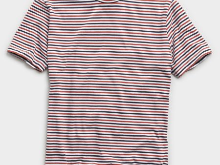 Portuguese Striped Tee in Red White & Blue Supply