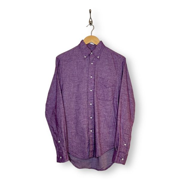 Gitman Brothers Vintage brushed purple chambray For Discount