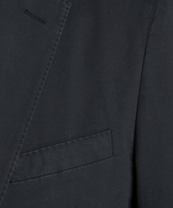 Garment Dyed Traveler Suit Jacket in Navy Hot on Sale