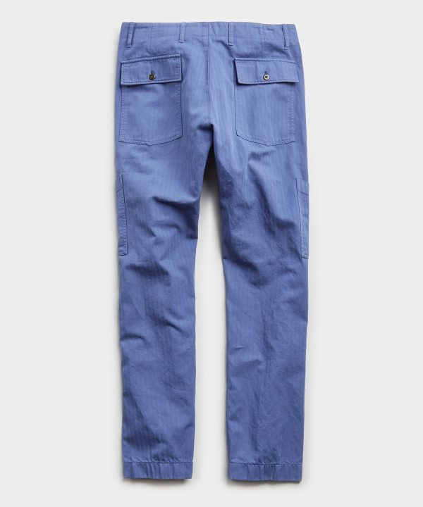 Herringbone Camp Pant in French Blue Sale