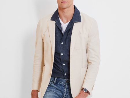 Sutton Italian Pique Sportcoat in Birch Online Sale