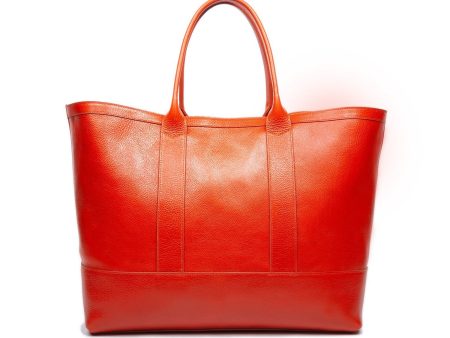 Lotuff Leather Working Tote II in Orange Supply