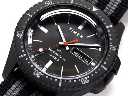 Timex + Todd Snyder Maritime Sport MS1 Watch in Black 41mm Supply